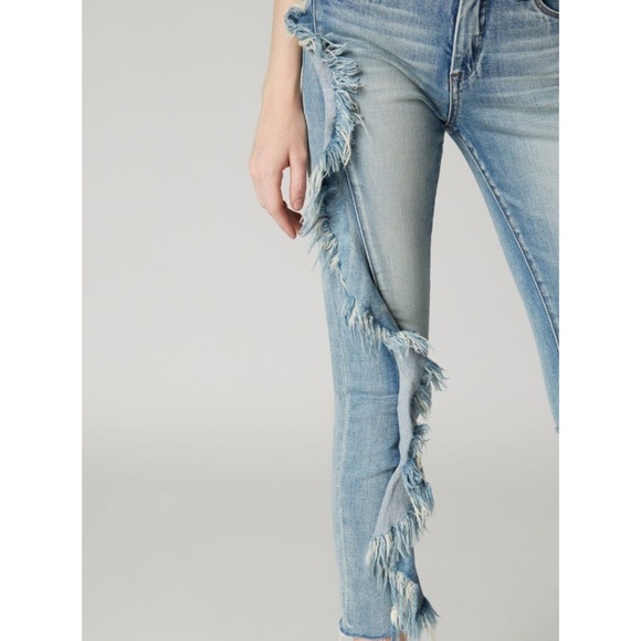 Blank NYC The Bond Good Call Wash High Rise Skinny Sassy Flounce Jeans Sz 26 NWT - Picture 12 of 14